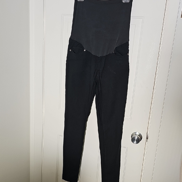 Maternity Black High-Waisted Pants. Size Meduim - Picture 1 of 8